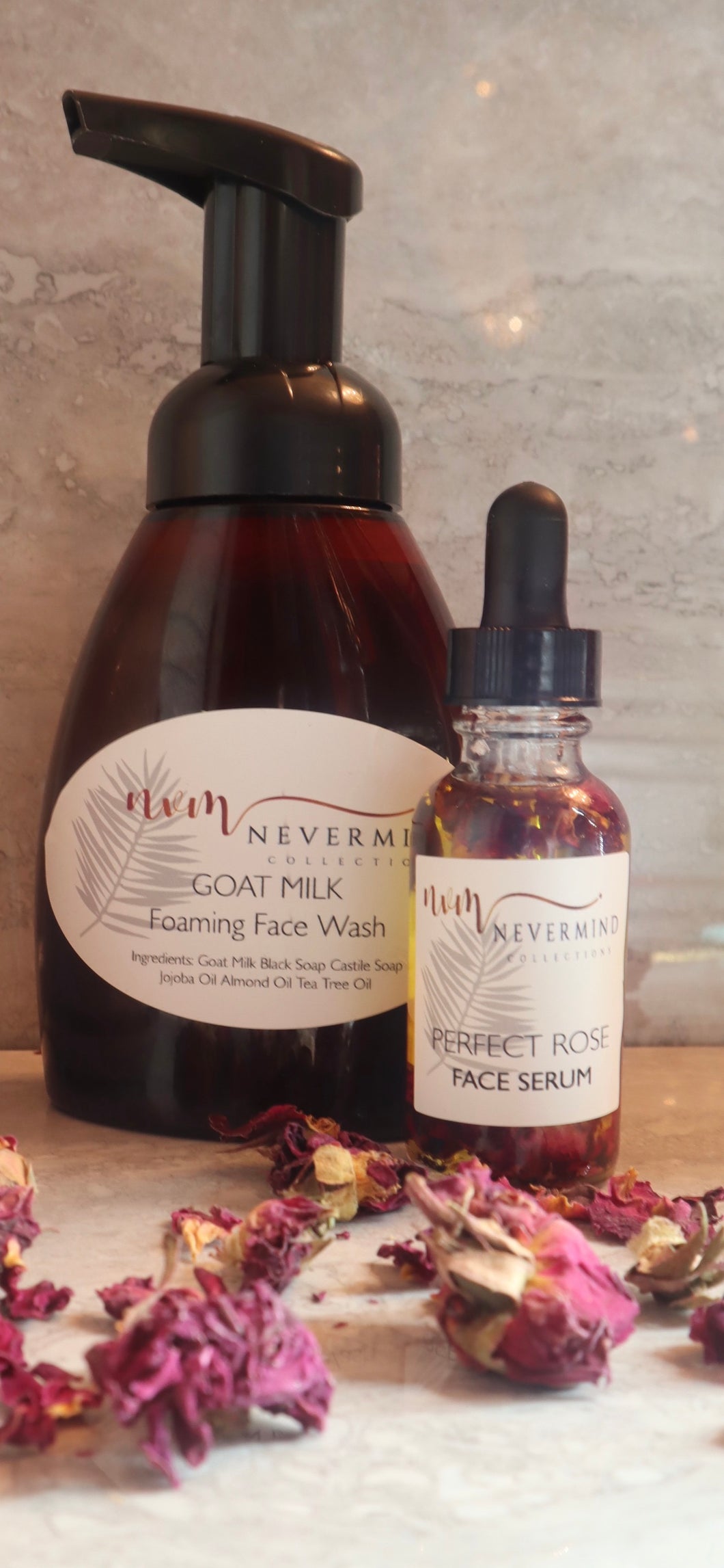 Goat Milk Face Wash & Perfect Rose Oil Serum Combination