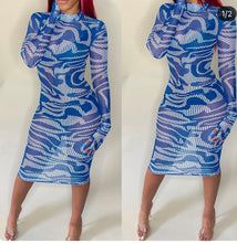 Load image into Gallery viewer, Blue Ninja Dress
